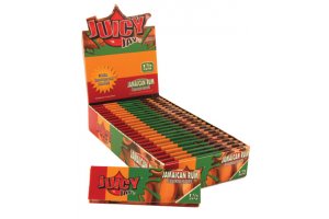 Juicy Jay's ochucené krátké papírky¨, Jamaican rum, box 24ks